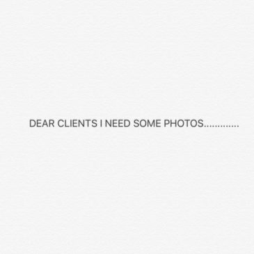 Attention clients: call for photos